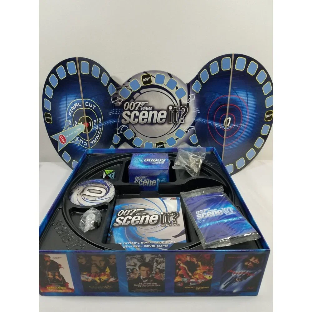 007 Scene It? Edition DVD Board Game Screenlife 2004 Complete James Bond Vintage